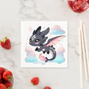 Servilleta De Papel Pastel Dragon Baby Shower