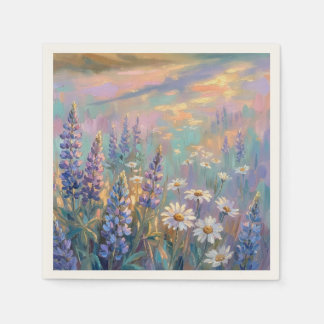 Servilleta De Papel Pastel Floral Napkins for Birthday orWedding Party