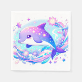 Servilleta De Papel Pastel Fun Dolphin Baby Shower