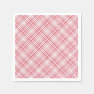 Servilleta De Papel Pastel Gingham Napkins Soft Red
