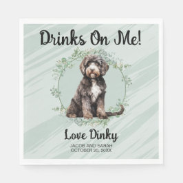 Servilleta De Papel ¡Pastel Green Bebe Sobre Mí! Perro acuático de Por