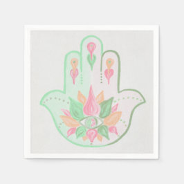 Servilleta De Papel Pastel Hamsa Napkins