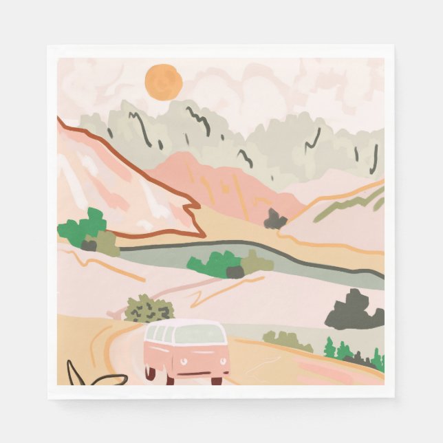 Servilleta De Papel Pastel Journey (Anverso)