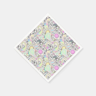 Servilleta De Papel Pastel paisley
