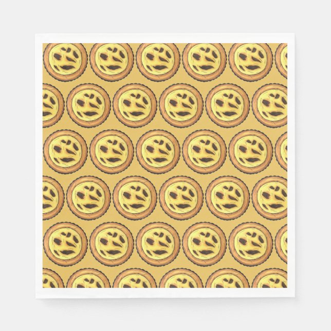 Servilleta De Papel Pastel Pastéis de Nata (Anverso)