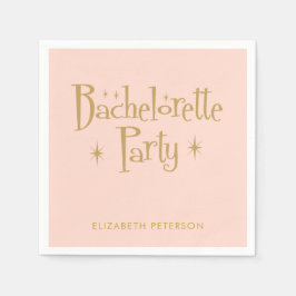Servilleta De Papel Pastel Peachy Retro Bachelorette
