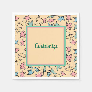 Servilleta De Papel Pastel personalizado deja amarillo