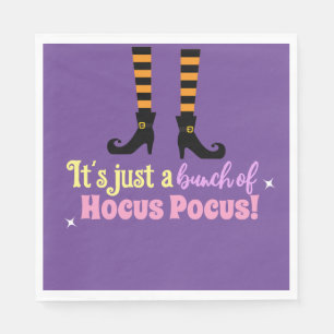 Servilleta De Papel Pastel Purple Hocus Pocus Halloween Bruja
