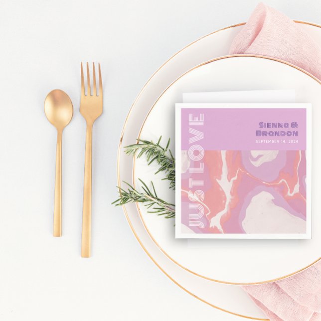 Servilleta De Papel Pastel rosa Resumen Art Boda Napkins (Subido por el creador)