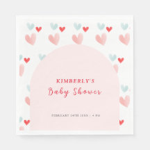 Pastel SCariño Arch Valentines Baby Shower