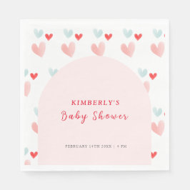 Servilleta De Papel Pastel SCariño Arch Valentines Baby Shower