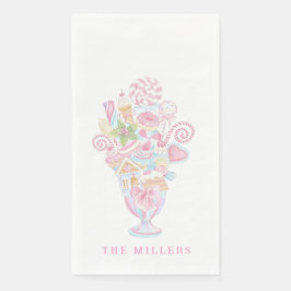 Servilleta De Papel Pastel Sweet Holiday Treats Bougie Milkshake