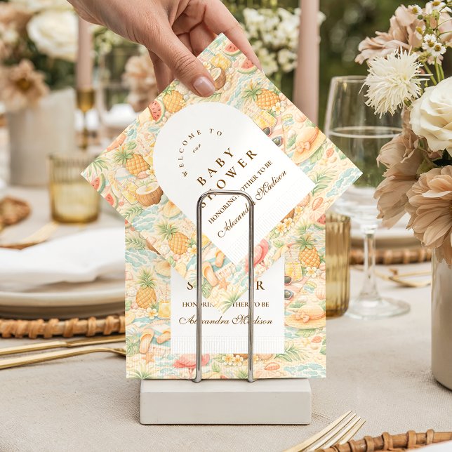 Servilleta De Papel Pastel Tropical Animals (Subido por el creador)