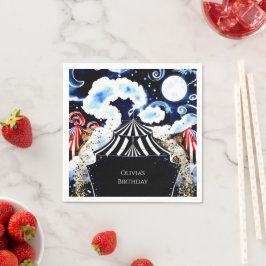 Servilleta De Papel Pastel Whimsical Circus Birthday