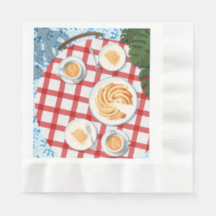 Servilleta De Papel Pastel y café para dos