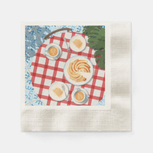 Servilleta De Papel Pastel y café para dos