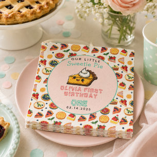 Servilleta De Papel Pastelito - Fiesta de cumpleaños del 1er año del D