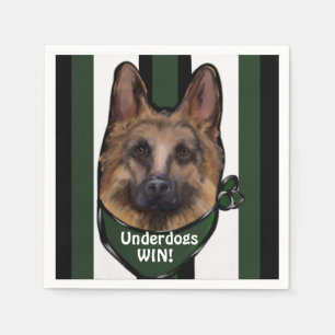 Servilleta De Papel Pastor Alemán Underdog