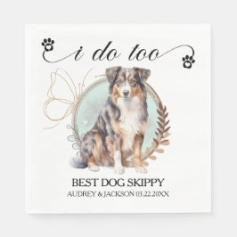 Servilleta De Papel Pastor Australiano Yo También Perro Foto