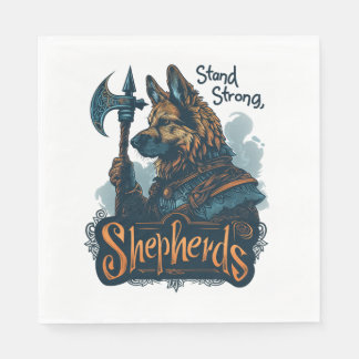 Servilleta De Papel Pastores alemanes en la actividad de valor
