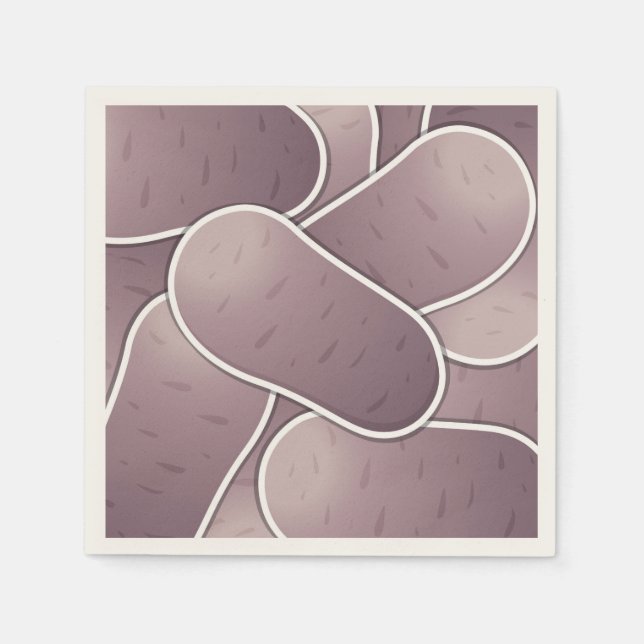 Servilleta De Papel Patata azul funky (Anverso)