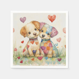 Servilleta De Papel Patchwork Pups Valentine