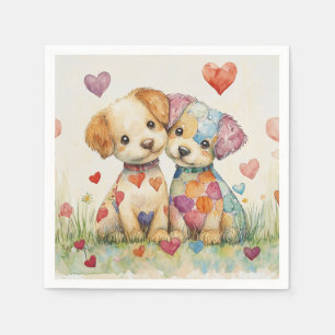 Servilleta De Papel Patchwork Pups Valentine