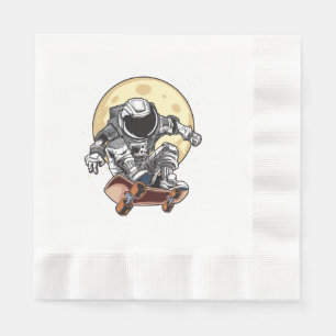 Servilleta De Papel Patinador Astronauta