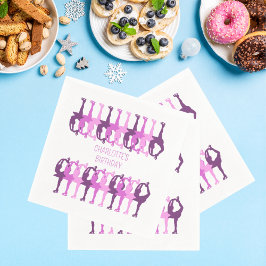 Servilleta De Papel Patinaje artístico personalizado de cumpleaños