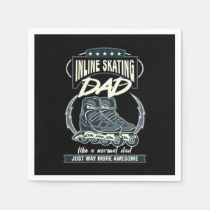 Servilleta De Papel Patinaje en línea Padre Rollerblading Roller Ska