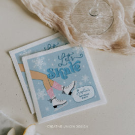 Servilleta De Papel Patinaje sobre hielo Cumpleaños Decoración Fiesta 