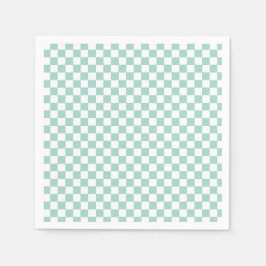 Servilleta De Papel Patineta de verificación azul retro dos rad cumple