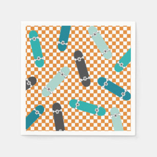 Servilleta De Papel Patineta Vamos a patearla Cumpleaños