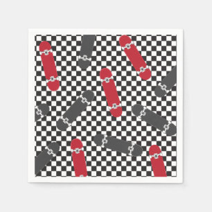 Servilleta De Papel Patineta Vamos a patearla Cumpleaños