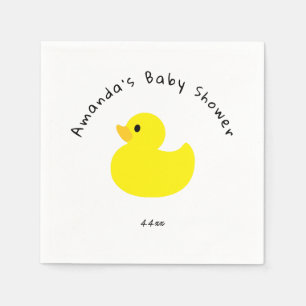 Servilleta De Papel Pato amarillo - Baby Shower