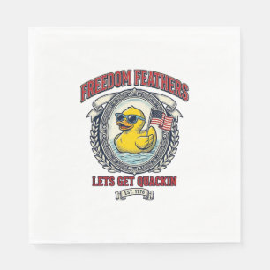 Servilleta De Papel Pato de la Libertad Humor Patriótico Vintage
