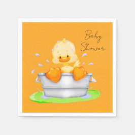 Servilleta De Papel Pato en un Baby Shower Tub