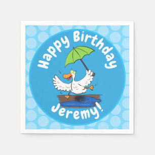 Servilleta De Papel Pato gracioso con personalizado bailarín de paragu