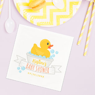 Servilleta De Papel Patos de goma de las servilletas de Baby Shower - 