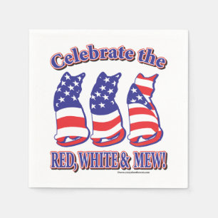 Servilleta De Papel Patriot Kitty Cats
