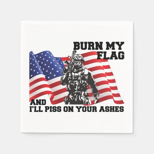 Servilleta De Papel Patriota americano (Anverso)