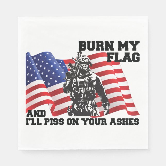Servilleta De Papel Patriota americano (Anverso)