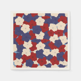 Servilleta De Papel Patriotic Petunias