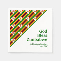 Patriótico | BANDERA DE ZIMBABWE | Papel zimbabuen