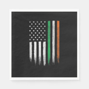 Servilleta De Papel Patriótico Irlanda Bandera Americana Irlanda San P