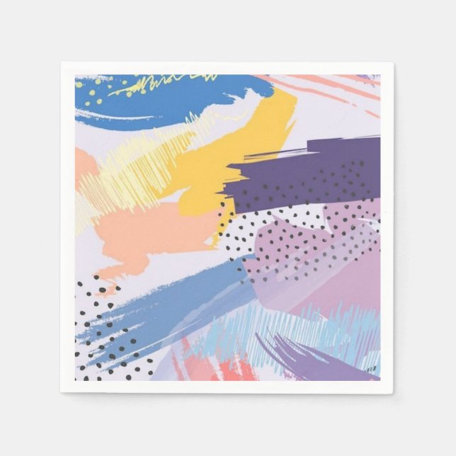 Servilleta De Papel Patrón abstracto (Anverso)
