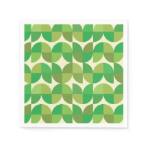 Patrón abstracto geométrico verde de mediados de s