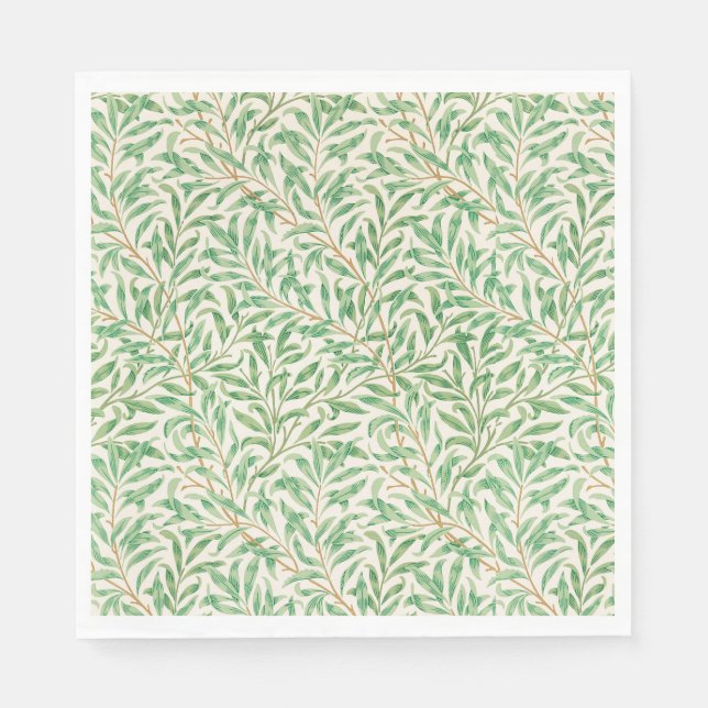 Servilleta De Papel Patrón Art Nouveau Willow Bough de las servilletas (Anverso)
