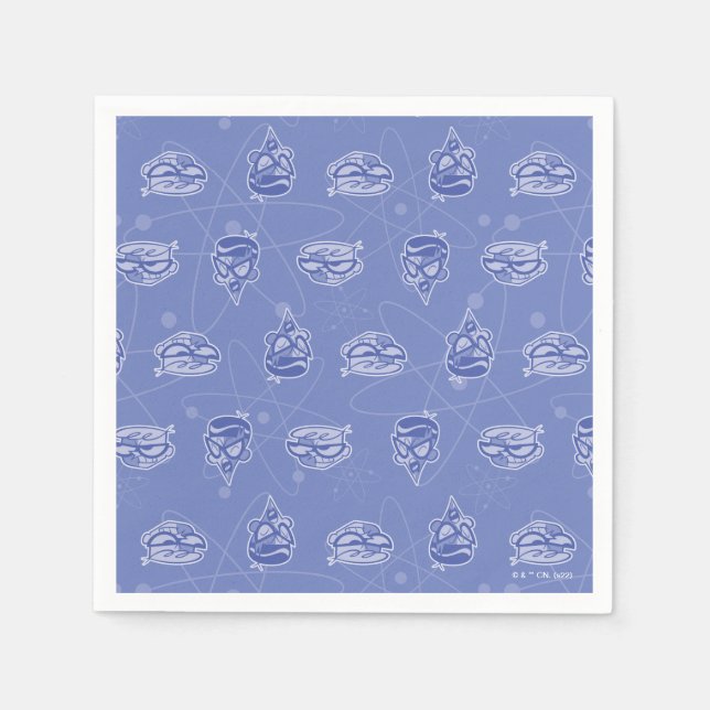 Servilleta De Papel Patrón atómico Dexter y Mandark (Anverso)