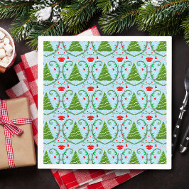 Servilleta De Papel Patrón Baby Shower de Baby Girl Santa Outfit